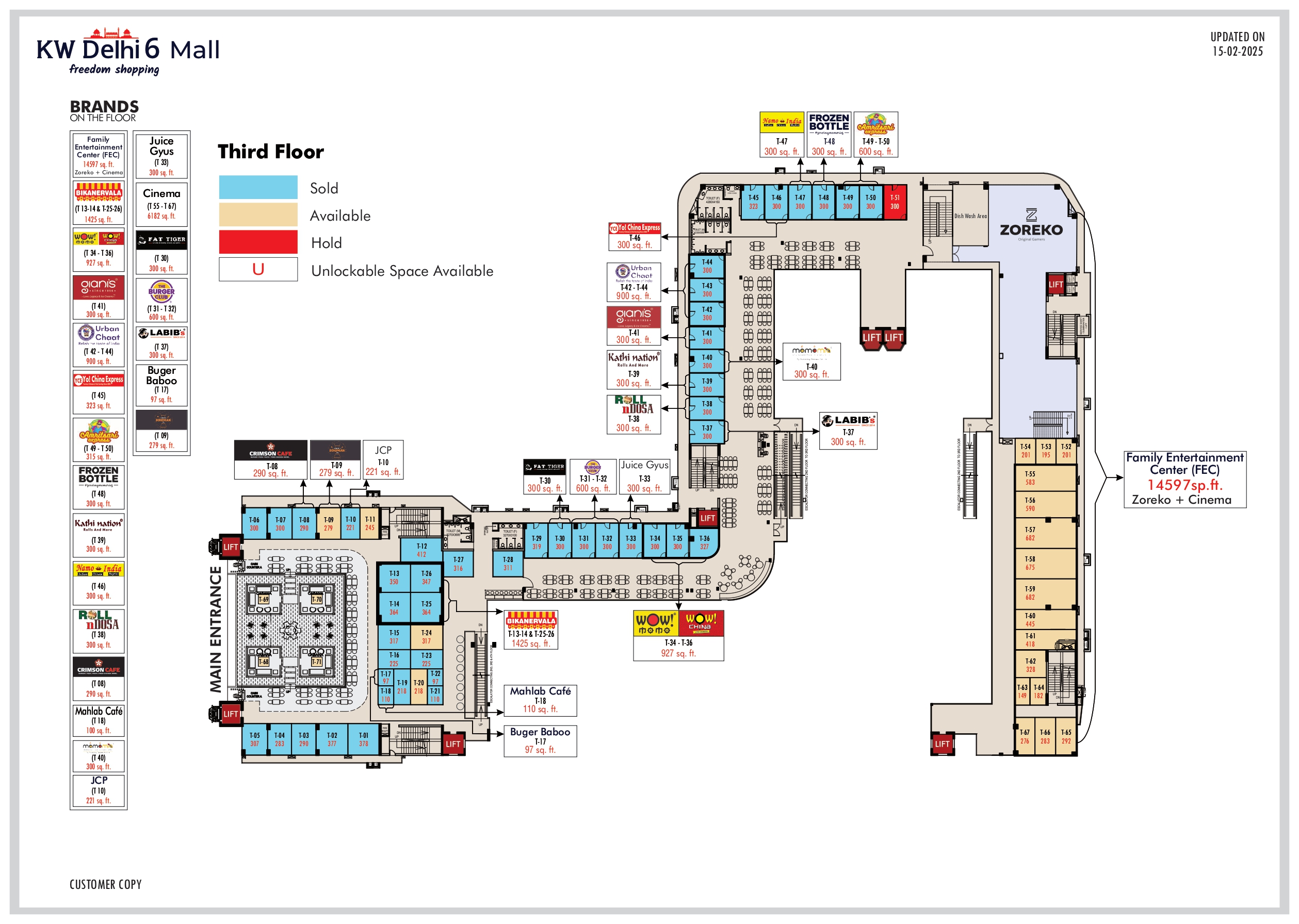 Third Floor Plan - KW Delhi 6 Raj nagar extnsion