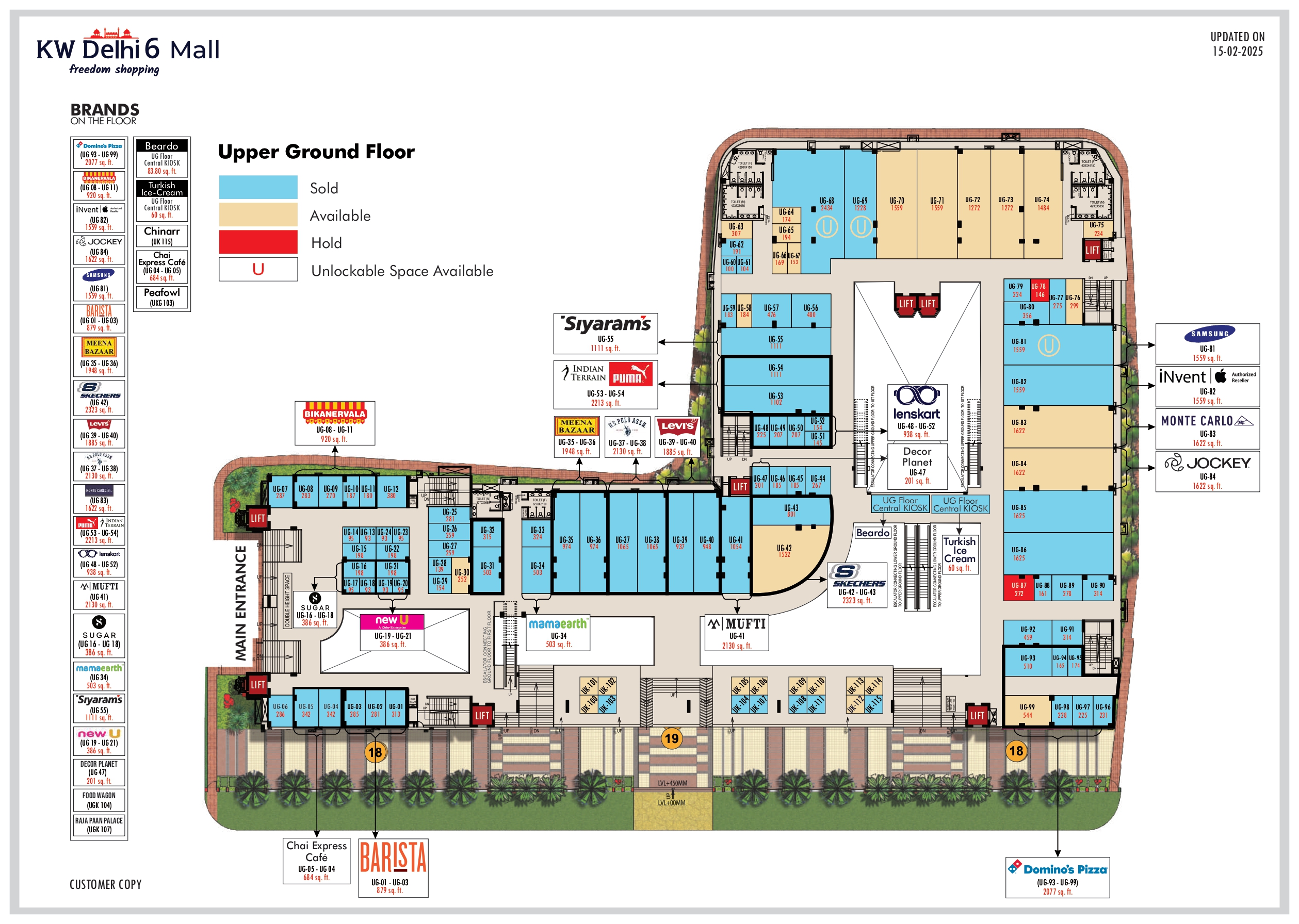 Uper Ground Floor Plan - Kw Delhi 6 Shopping Complex Raj Nagar Extension Ghaziabad